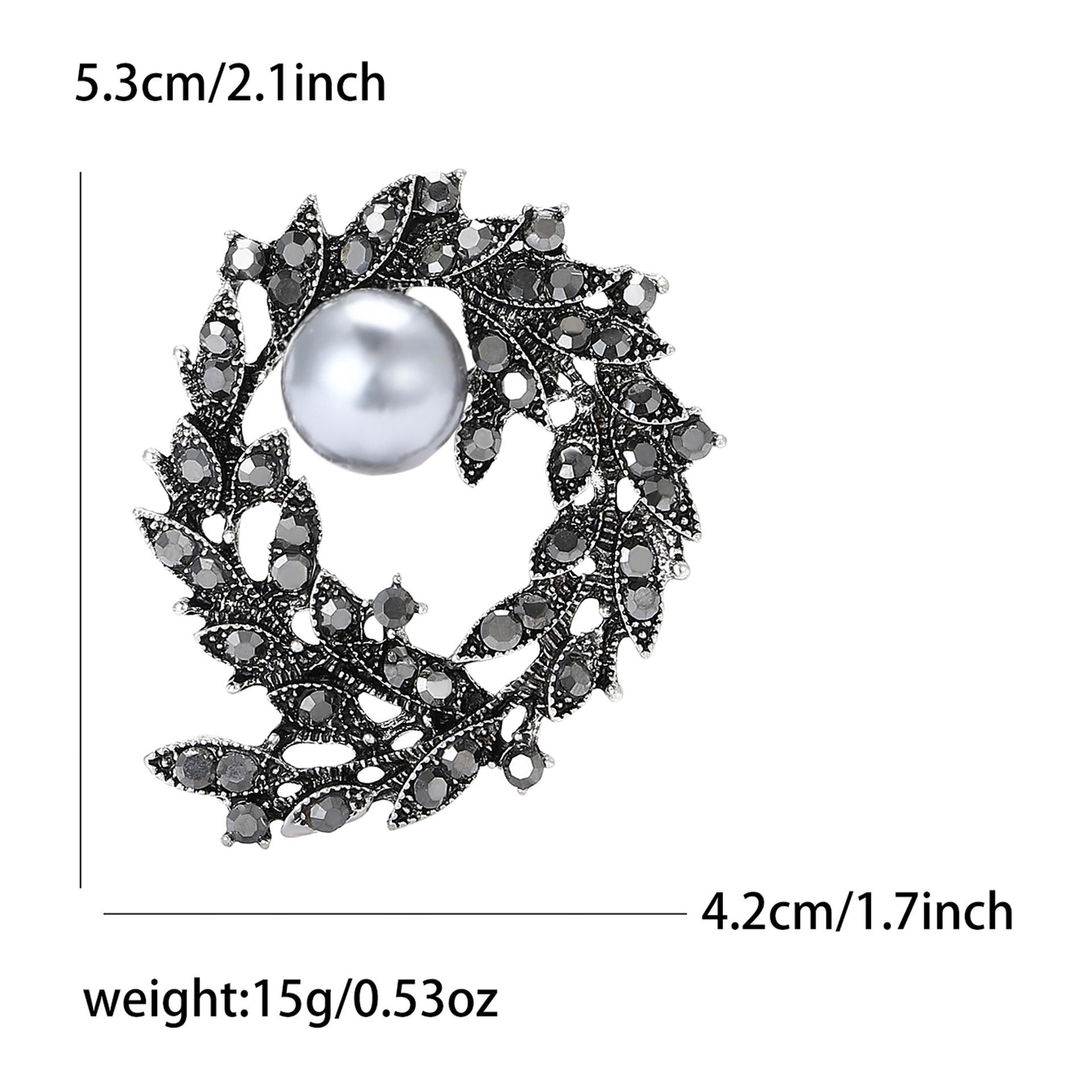 Ретро Изысканный сплав Стразы Ветвь Брошь Изысканный Универсальный Женский Костюм Кардиган Корсаж Ювелирные Изделия