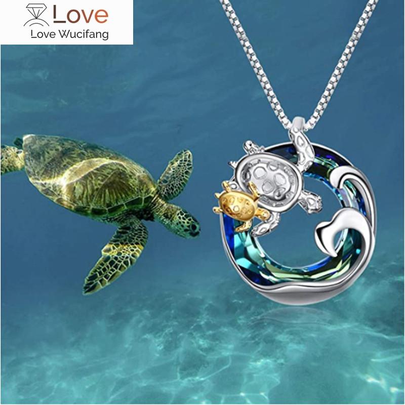 Изысканный Luxuryselling Новый Модный Кулон Круглый Мать И Сын Черепаха Женское Ожерелье Аксессуары Оптовая Продажа